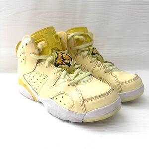 Jordan Yellow High-Top Sneakers with Air Jordan Branding